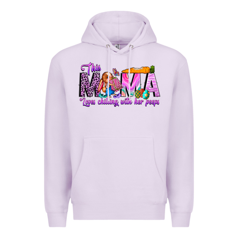 This Mama Is Chilling With Her Premium Hoodie by CowhideDigitalArt | Teevron