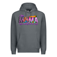 Rock This Mama is chilling with her Premium Hoodie - CowhideDigitalArt
