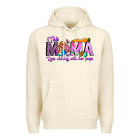 Sandshell This Mama is chilling with her Premium Hoodie - CowhideDigitalArt