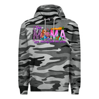 Slate Camo This Mama is chilling with her Premium Hoodie - CowhideDigitalArt