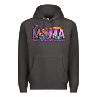 Smoke This Mama is chilling with her Premium Hoodie - CowhideDigitalArt