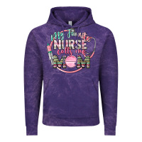Cloud Purple my favorite nurse calls me mom Vintage Hoodie - CowGirlArtShop