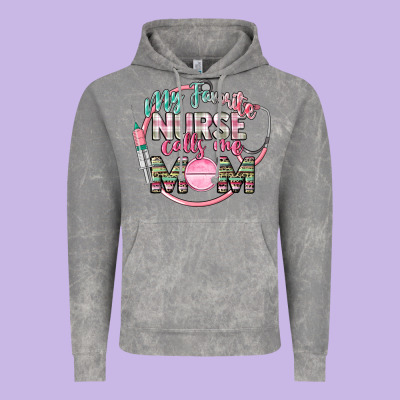 My Favorite Nurse Calls Me Mom Vintage Hoodie Designed By Cowgirlartshop