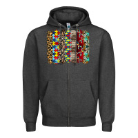 Charcoal Heather autism brushstore Zipper Hoodie - RacoonDesign