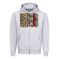 Heather Grey autism brushstore Zipper Hoodie - RacoonDesign