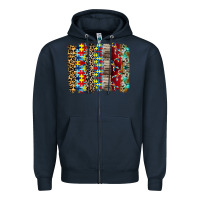 Navy autism brushstore Zipper Hoodie - RacoonDesign