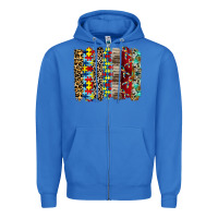 True Royal autism brushstore Zipper Hoodie - RacoonDesign