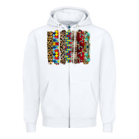 White autism brushstore Zipper Hoodie - RacoonDesign
