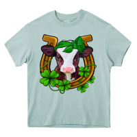 Arona lucky horseshoe 4 leaf clover baby calf Heavy Core Tee - Jasminsmagicworld