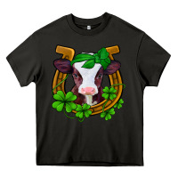 Asphalt lucky horseshoe 4 leaf clover baby calf Heavy Core Tee - Jasminsmagicworld