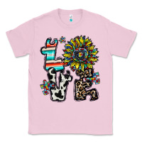 Bubblegum Pink love autism Classic Tee - CowhideDigitalArt
