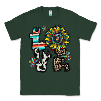 Sports Green love autism Classic Tee - CowhideDigitalArt