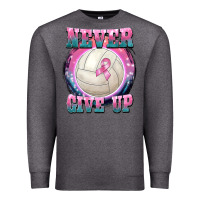 Charcoal Heather never give up Premium Sweatshirt - BarkalooDesign