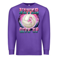 Purple never give up Premium Sweatshirt - BarkalooDesign