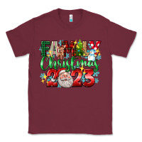 Burgundy family christmas 2023 Classic Tee - texasbilliewilder