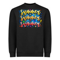 Black Summer Summer Summer Heavyweight Sweatshirt - CowhideDigitalArt