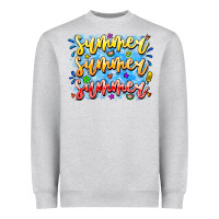 Heather Grey Summer Summer Summer Heavyweight Sweatshirt - CowhideDigitalArt