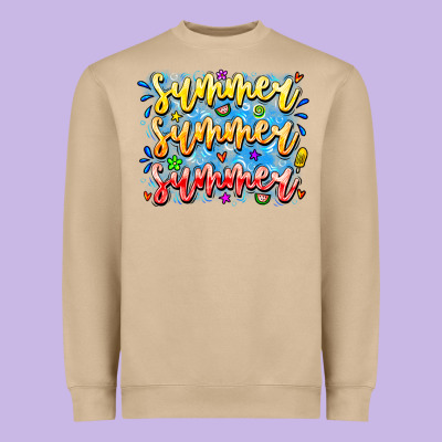 Summer Summer Summer Heavyweight Sweatshirt Designed By Cowhidedigitalart