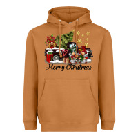 Meerkat merry christmas gnomes truck Heavyweight Hoodie - BarkalooDesign