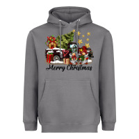 Storm merry christmas gnomes truck Heavyweight Hoodie - BarkalooDesign