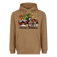 Toasted Coconut merry christmas gnomes truck Heavyweight Hoodie - BarkalooDesign