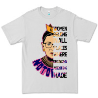 Dove Grey RBG Ruth Bader Ginsburg Women Belong In All Places Premium Tee - Bettercallsaul