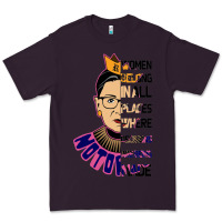 Plum RBG Ruth Bader Ginsburg Women Belong In All Places Premium Tee - Bettercallsaul