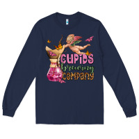 Navy cupids brewıng  company olivia Long Sleeve Tee - OliviaCreatesArt