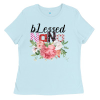 Baby Blue Blessed Nana Gifts for Nana or Grandma Ladies Tee - Bettercallsaul