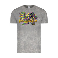Louisiana Leopard Mardi Gras 12 Inches 300 Dpi Vintage Tee | Teevron