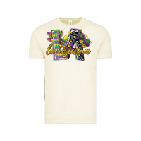 Vintage Arctic louisiana leopard mardi gras 12 inches 300 dpi Vintage Tee - CowGirlArtShop