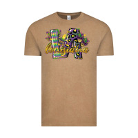 Vintage Coffee louisiana leopard mardi gras 12 inches 300 dpi Vintage Tee - CowGirlArtShop