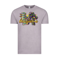 Vintage Zinc louisiana leopard mardi gras 12 inches 300 dpi Vintage Tee - CowGirlArtShop