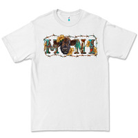 White Western mini black highland calf Premium Tee - RanaPortraitStore