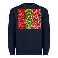 Navy summer fruits Heavyweight Sweatshirt - CowhideDigitalArt