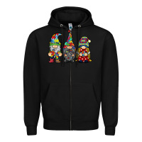 Black autism gnomies Zipper Hoodie - RacoonDesign