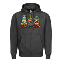 Charcoal Heather autism gnomies Zipper Hoodie - RacoonDesign