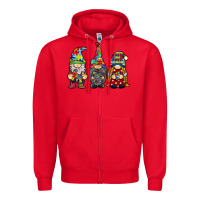 Red autism gnomies Zipper Hoodie - RacoonDesign