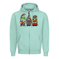 Seafoam autism gnomies Zipper Hoodie - RacoonDesign
