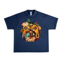 Navy hello fall gamer Urban Heavy Tee - CowGirlArtShop