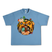 Pebble Blue hello fall gamer Urban Heavy Tee - CowGirlArtShop