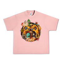 Salmon hello fall gamer Urban Heavy Tee - CowGirlArtShop