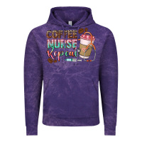 Cloud Purple coffee nurse repeat Vintage Hoodie - CowGirlArtShop