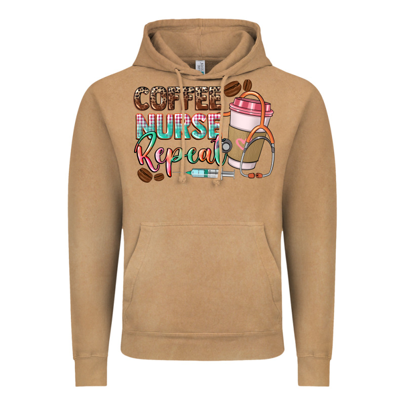 Coffee Nurse Repeat Vintage Hoodie by CowGirlArtShop | Teevron