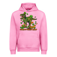 Fuchsia Pink shamrockscrusher t rex and horseshoe Urban Hoodie - AdoDesignShop