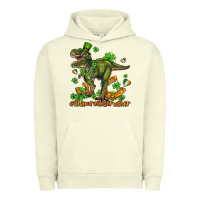 Pigment Pistachio shamrockscrusher t rex and horseshoe Urban Hoodie - AdoDesignShop