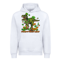 White shamrockscrusher t rex and horseshoe Urban Hoodie - AdoDesignShop