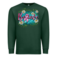 Sports Green breast cancer believe Premium Sweatshirt - BarkalooDesign