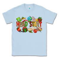 Dusty Blue christmas head start Classic Tee - texasbilliewilder
