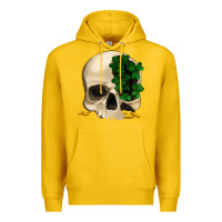Lemon St patrick's day Skull with clovers Premium Hoodie - Jasminsmagicworld